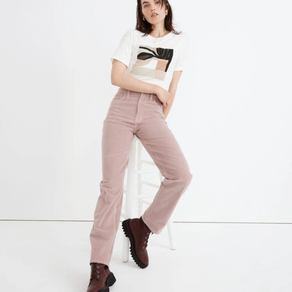 Madewell Petite Perfect Vintage Straight Jean: Corduroy Edition 24P
